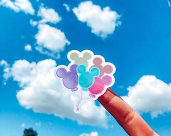 Disney balloon sticker | mickey balloon sticker | laptop sticker | Disneyland balloon sticker | gifts for Disney lover | tumbler sticker