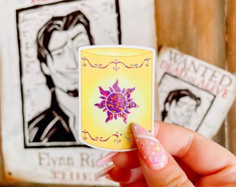 Rapunzel sticker | Tangled lantern sticker | princess sticker