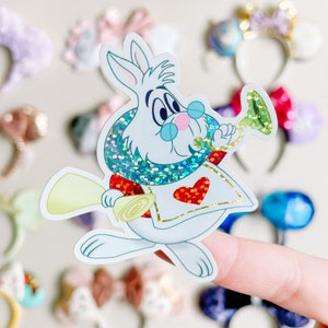 White rabbit sticker | Alice in Wonderland sticker
