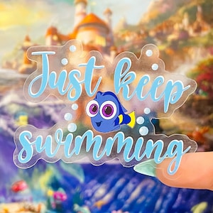Just Keep Swimming Sticker | Finding Nemo Sticker | Finding Dory ...