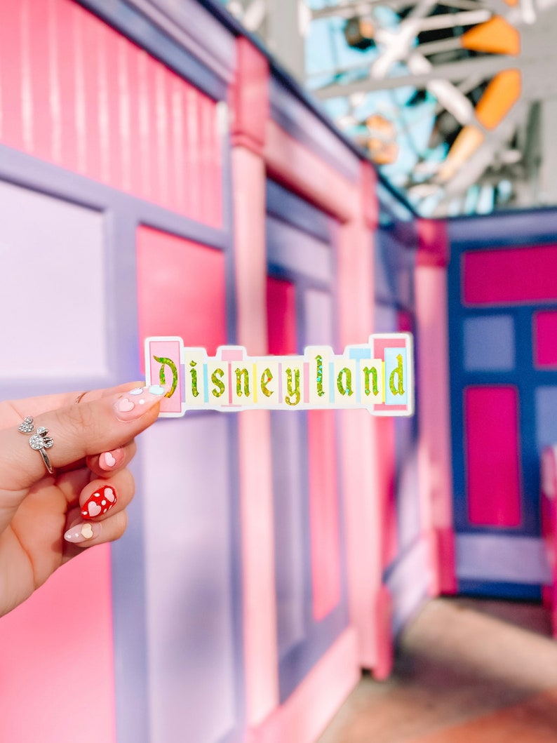 Disneyland Sticker Bundle Retro Disneyland Sticker Minnie Etsy