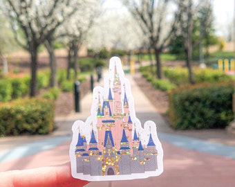 Disney Castle sticker | tumbler sticker | decal | gift for Disney lover | Cinderella castle sticker | Disneyworld castle sticker