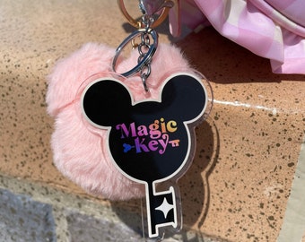 Magic key Keychain | Disney keychain | Mickey bag charm | Mickey keychain
