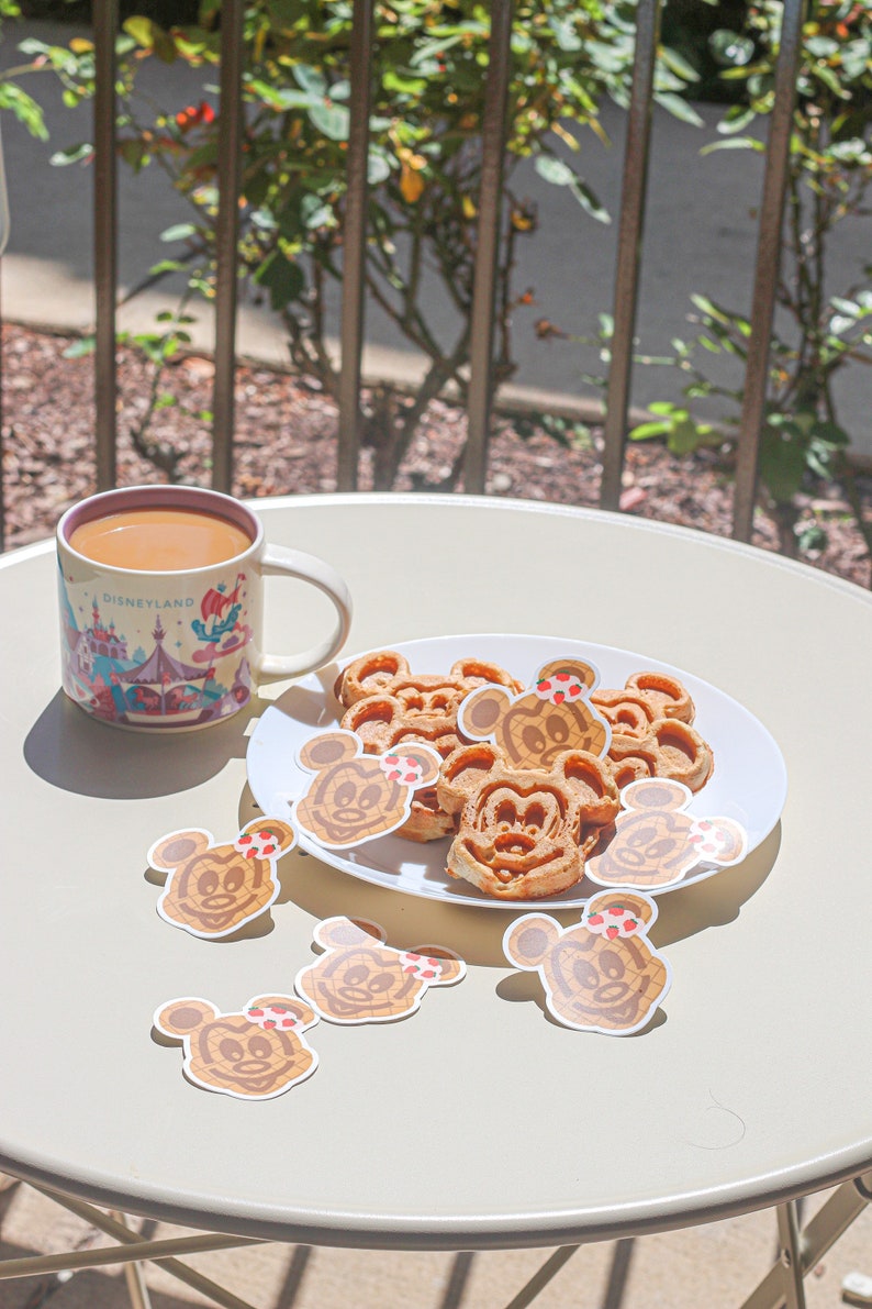 Mickey Waffle Sticker Mickey Waffle Sticker | Mickey Snack Sticker | Disneyland Sticker ...