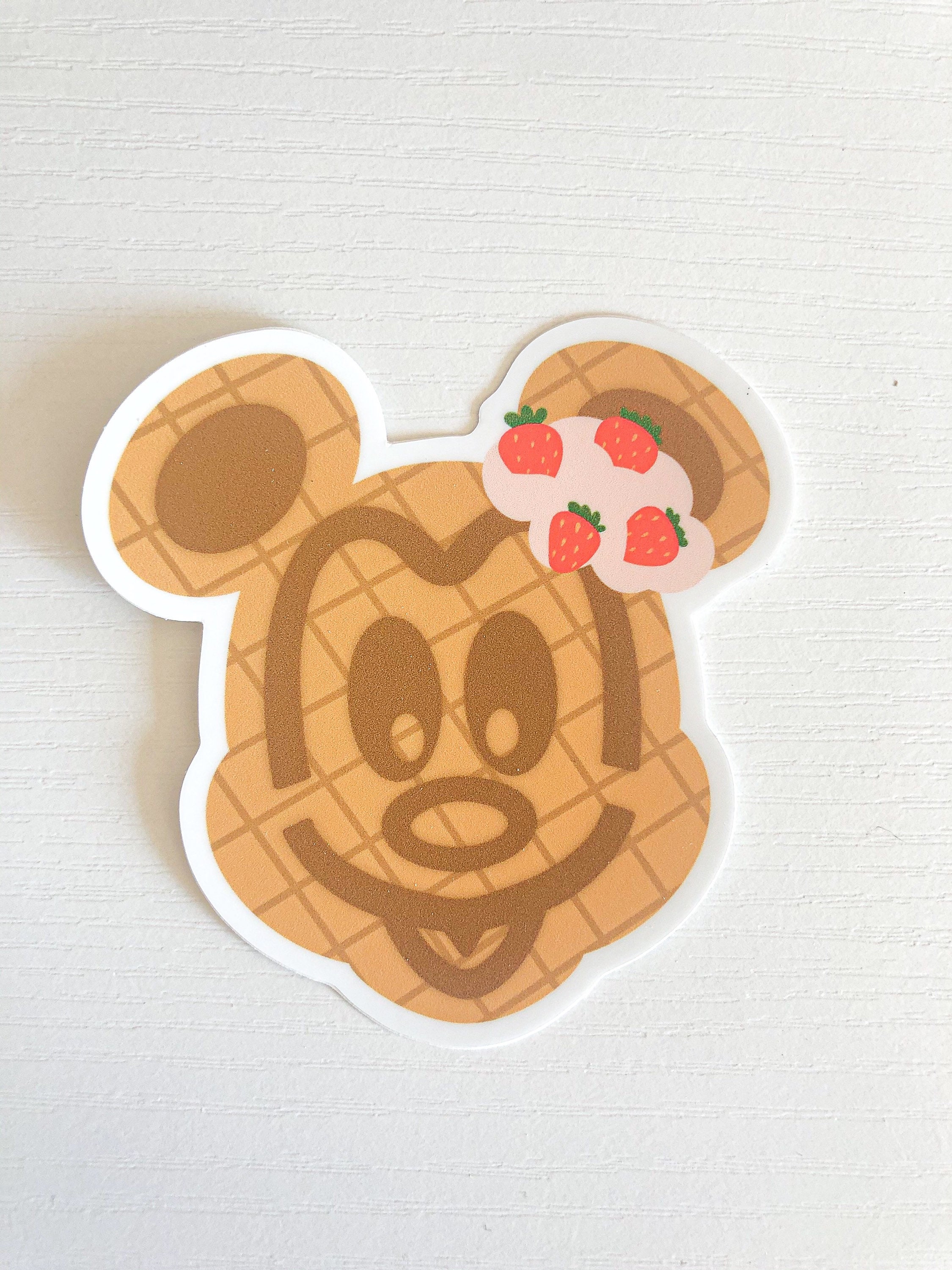 Mickey Waffle Sticker Mickey Waffle Sticker | Mickey Snack Sticker | Disneyland Sticker ...