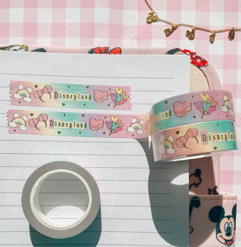 Disney Washi Tape L Disneyland Washi Tape Etsy