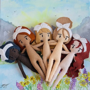 Tiny Friends Mini Felt Dolls Collection Pattern