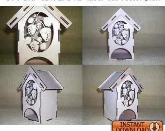 cnc pattern Butterfly Tea House cnc project DXF vector plans laser cutting glowforge files Laser cut files SVG laser vector
