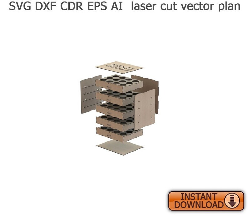 Download Laser Cut Files Svg Dxf Cdr Vector Plans Glowforge Files Instant Download Box For Glasses 3d Puzzle Art Collectibles Prints Gkjwonosari Com