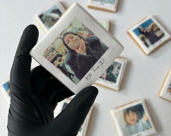 Polaroid Photo Biscuit | Photo cookie | Personalised | Polaroid | Birthday | Engagement | Anniversary | Letterbox