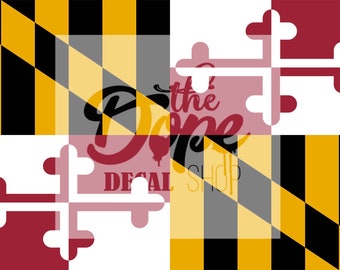 Maryland Flag - Full Color - Vari formati di file