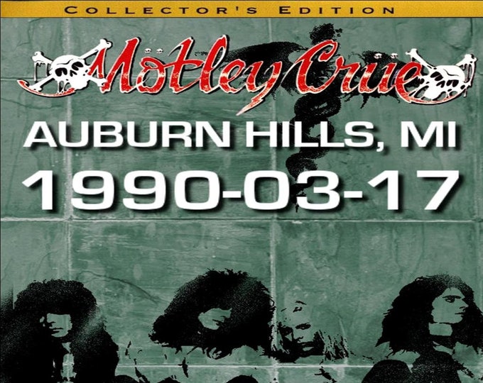 Motlet Crue " Live Auburn Hills 1990 " dvd/Only For Collectors Quality 8/10