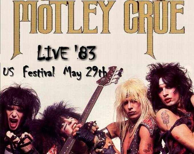 Motley Crue " LIVE US FESTIVAL " definitive version dvd