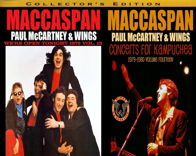 Paul McCartney & Wings " THE MACCASPAN SERIES " Vol 13 n 14 1979 - '80/ 2 dvds
