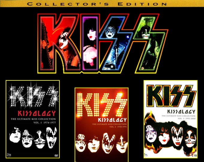 Kiss " KISSOLOGY- The Complete Series Vol 1,2 & 3 + All Bonus Discs " Japanese Edition/ 17 dvds