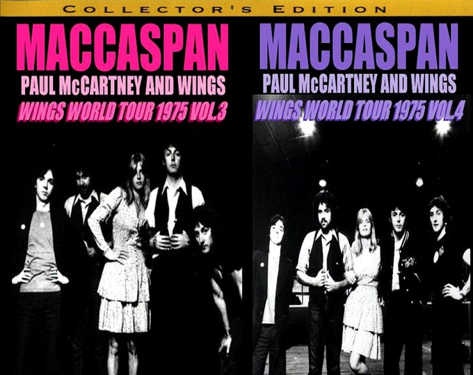 Paul McCartney & Wings " THE MACCASPAN SERIES " Vol 3 n 4 1975/ 2 dvds