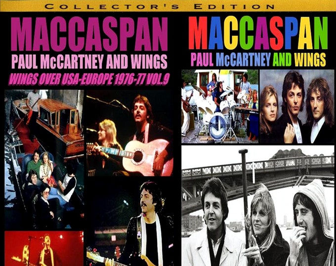Paul McCartney & Wings " THE MACCASPAN SERIES " Vol 9 n 10 1976 - '78/ 2 dvds