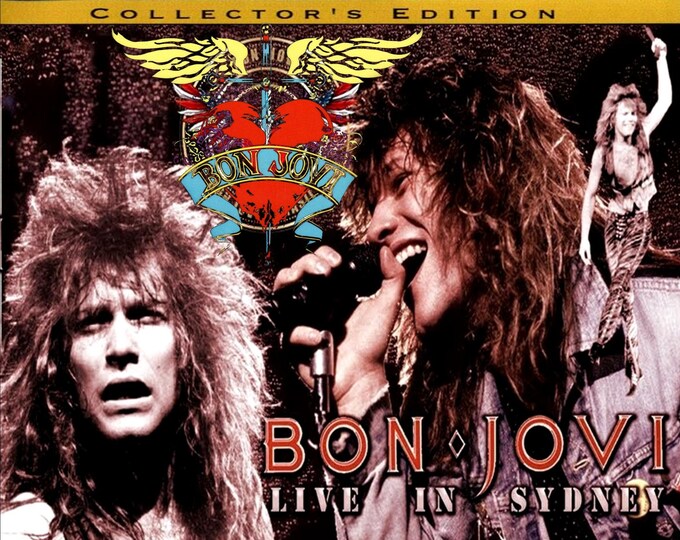 Bon Jovi " Live Sydney 1987 " dvd/ Only For Collectors Quality 7.5/10