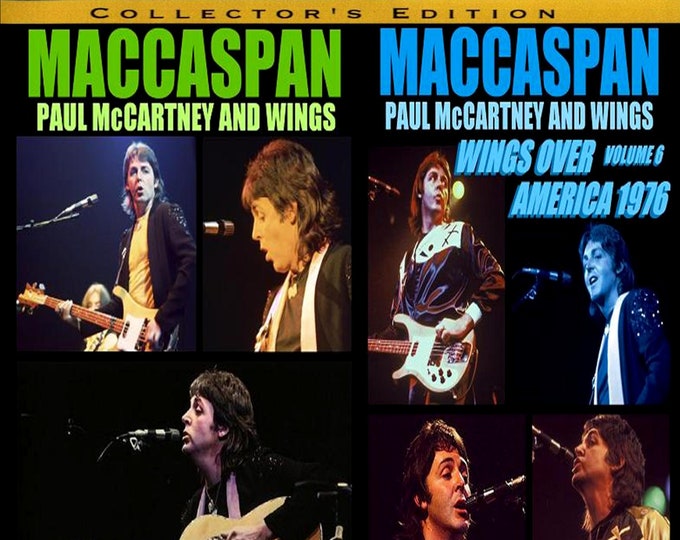 Paul McCartney & Wings " THE MACCASPAN SERIES " Vol 5 n 6 1976/ 2 dvds