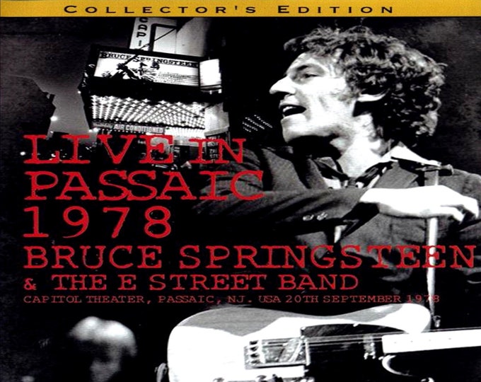 Bruce Springsteen " Live Passaic 2nd Night 1978 " 2 dvds/Only For Collectors Quality 8/10
