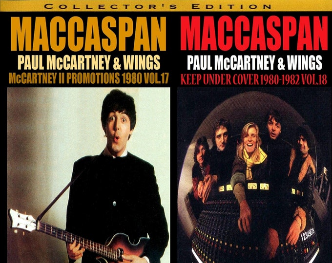 Paul McCartney & Wings " THE MACCASPAN SERIES " Vol 17 n 18 1980 - '82/ 2 dvds