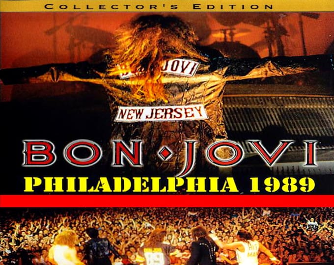 Bon Jovi " Live in Philadelphia 1989 " dvd/ Only For Collectors Quality 8/10