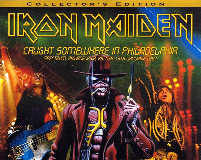 Iron Maiden " Live Caught Somehere in Philadelphia 1987 " dvd/Only For Collectors Quality 8/10