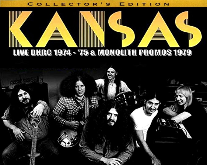 Kansas " Live DKRC 1974 - '75 & Monolith Videos 1979 " dvd/Only For Collectors Quality 8/10