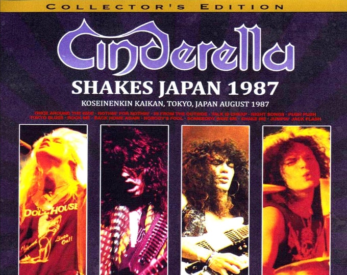 Cinderella " Shakes Japan... Live 1987 " dvd/Only For Collectors Quality 8/10