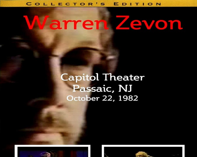 Warren Zevon - Live Passaic NJ 1982 " dvd/Only For Collectors Quality 8/10