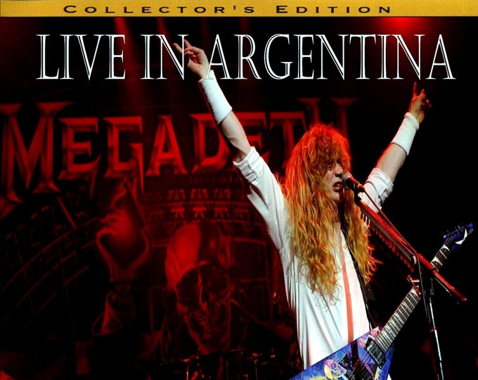 Megadeth " Live Argentina 1994 " dvd/Only For Collectors Quality 8/10