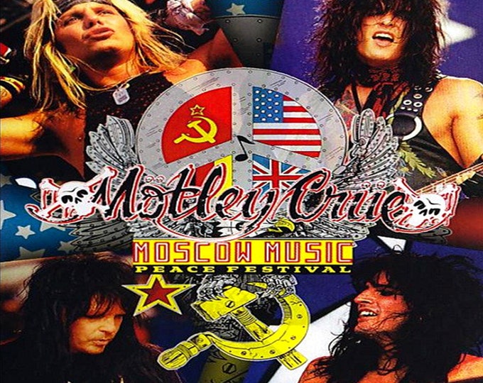 Motley Crue " Live MOSCOW PEACE FEST 1989 " both days/ 2 dvds