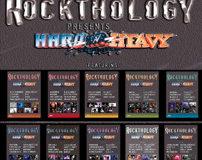Rockthology " HARD n HEAVY vol 1 - 10 SERIES " 10 dvds