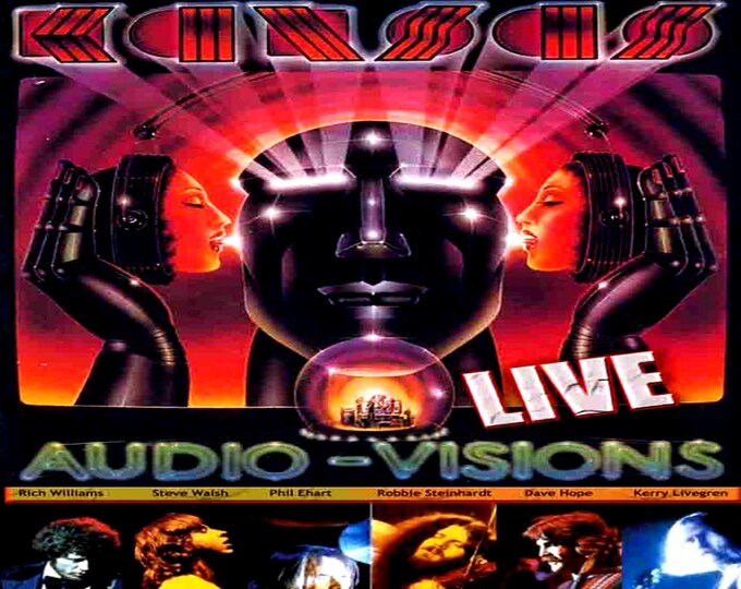 Kansas " Live Audio Visions Tour in Houston 1980 " dvd/Only For Collectors Quality 7/10