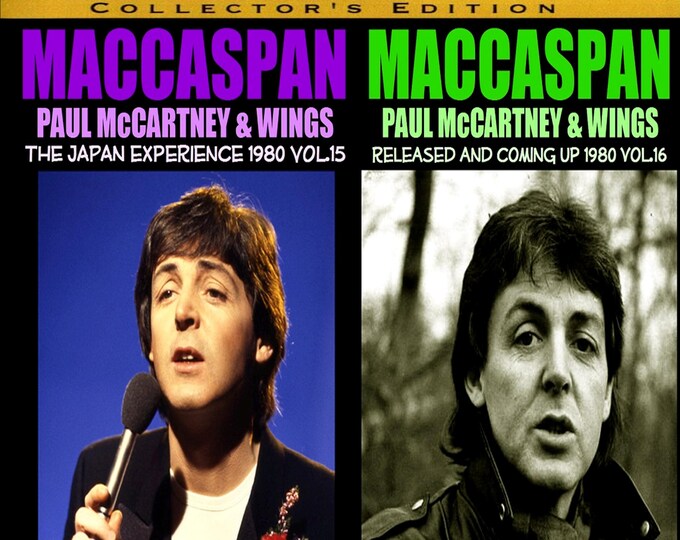 Paul McCartney & Wings " THE MACCASPAN SERIES " Vol 15 n 16 1980/ 2 dvds