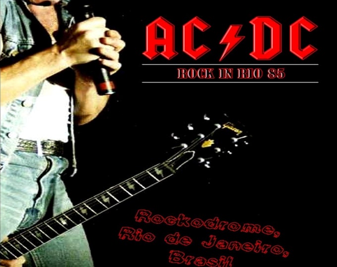 AC/DC " Live Rock in Rio '85 " 2 dvds/ Second Night / Only For Collectors Quality 8/10