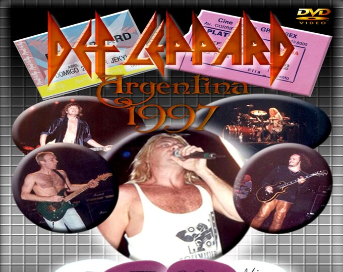 Def Leppard " Live Argentina 1997 " dvd/Only For Collectors Quality 7.5/10