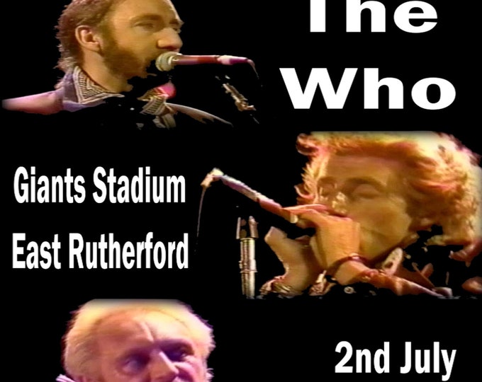 The Who " Live East Rutherford NJ 1989 " 2 dvds