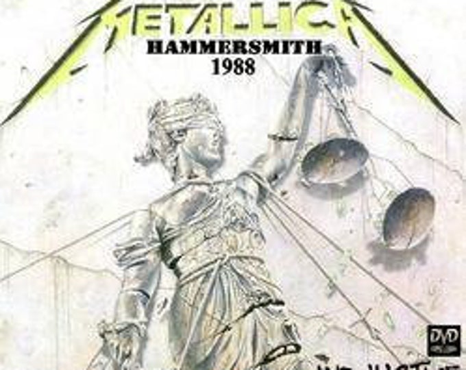 Metallica " AND JUSTICE for HAMMERSMITH '88 " dvd