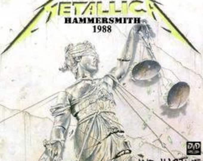 Metallica " AND JUSTICE for HAMMERSMITH '88 " dvd