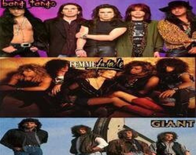 In Concert " Bang Tango/Femme Fatale/Giant " dvd/Only For Collectors Quality 8/10