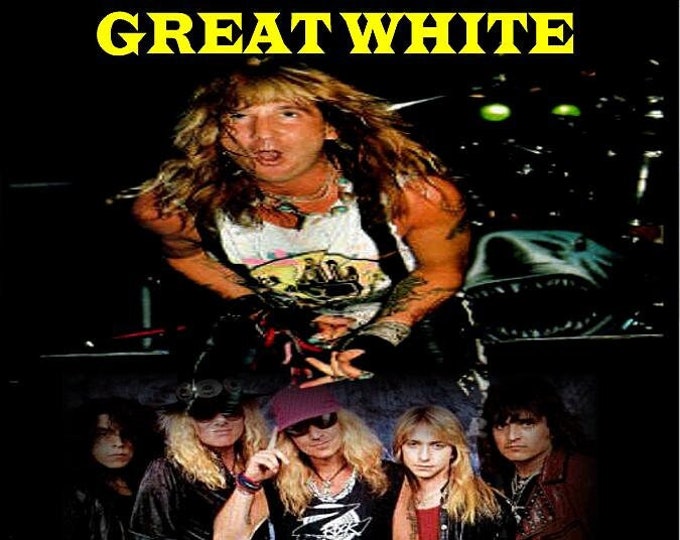 Great White " Live in Germany 1988 " dvd/Only For Collectors Quality 8/10