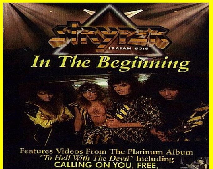 Stryper " IN THE BEGINNING 1985 " dvd