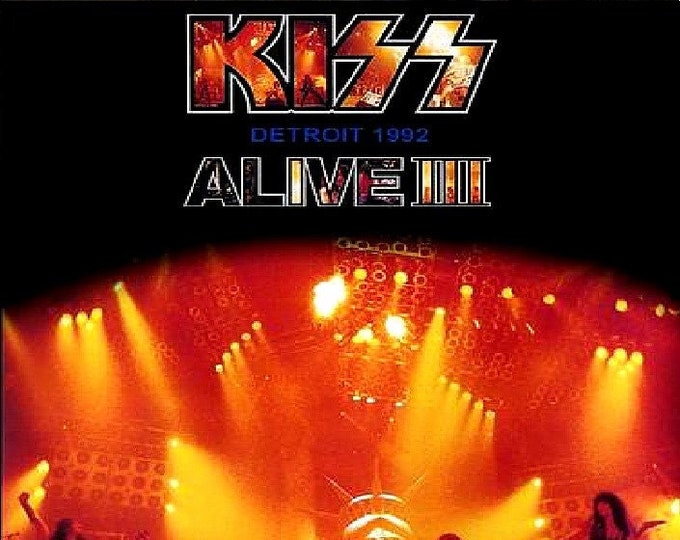 Kiss " Alive III in Detroit 1992 " dvd/Only For Collectors Quality 8/10