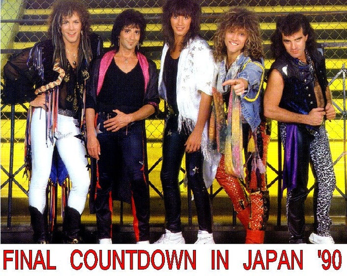 Bon Jovi " Final Countdown in Japan 1990 with Quireboys/Cinderella & Skid Row ' dvd/Only For Collectors Quality 8/10
