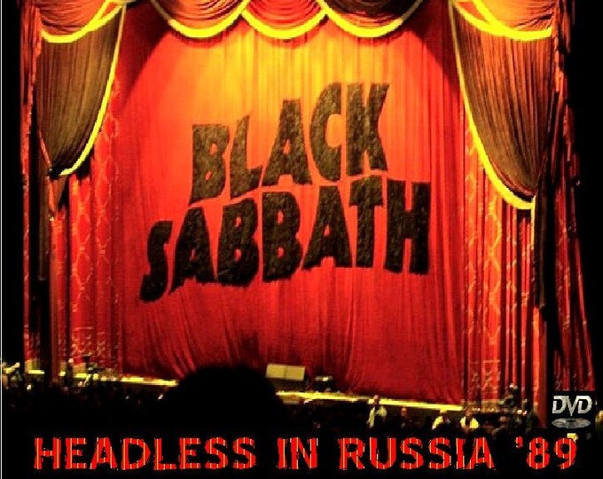 Black Sabbath " HEADLESS IN RUSSIA '89 " afternoon show dvd/Only For Collectors Quality 8.5/10