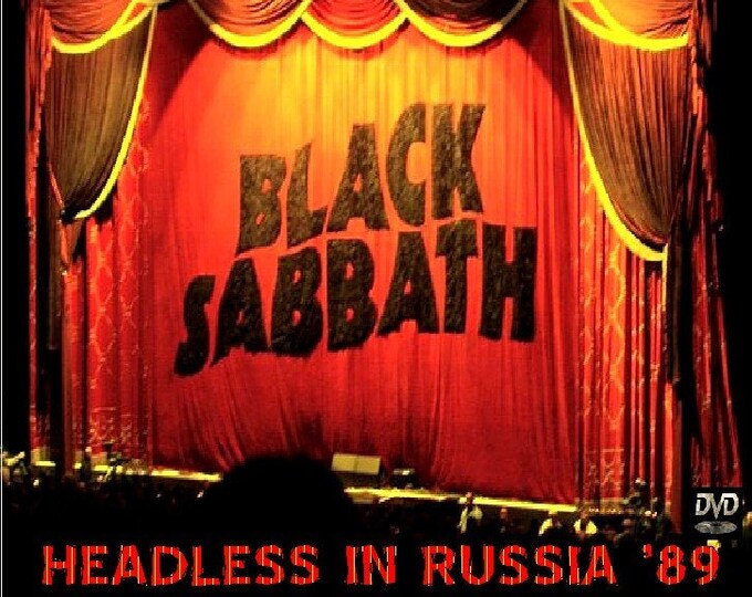 Black Sabbath " HEADLESS IN RUSSIA '89 " evening show dvd/ Only For Collectors Quality 8.5/10