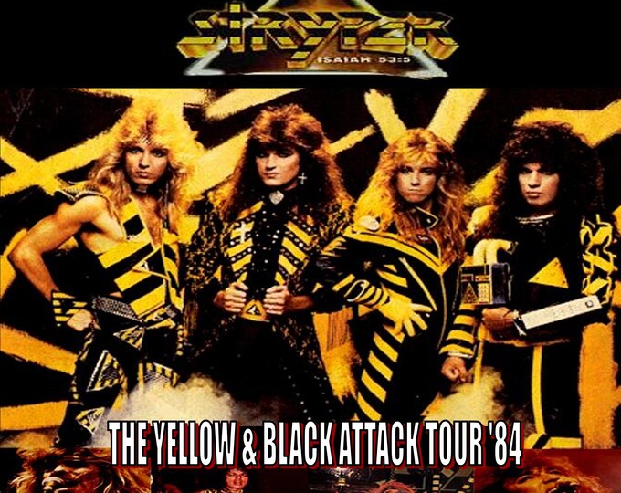 Stryper " The Yellow & Black Attack Tour '84 " dvd/Only For Collectors Quality 8/10