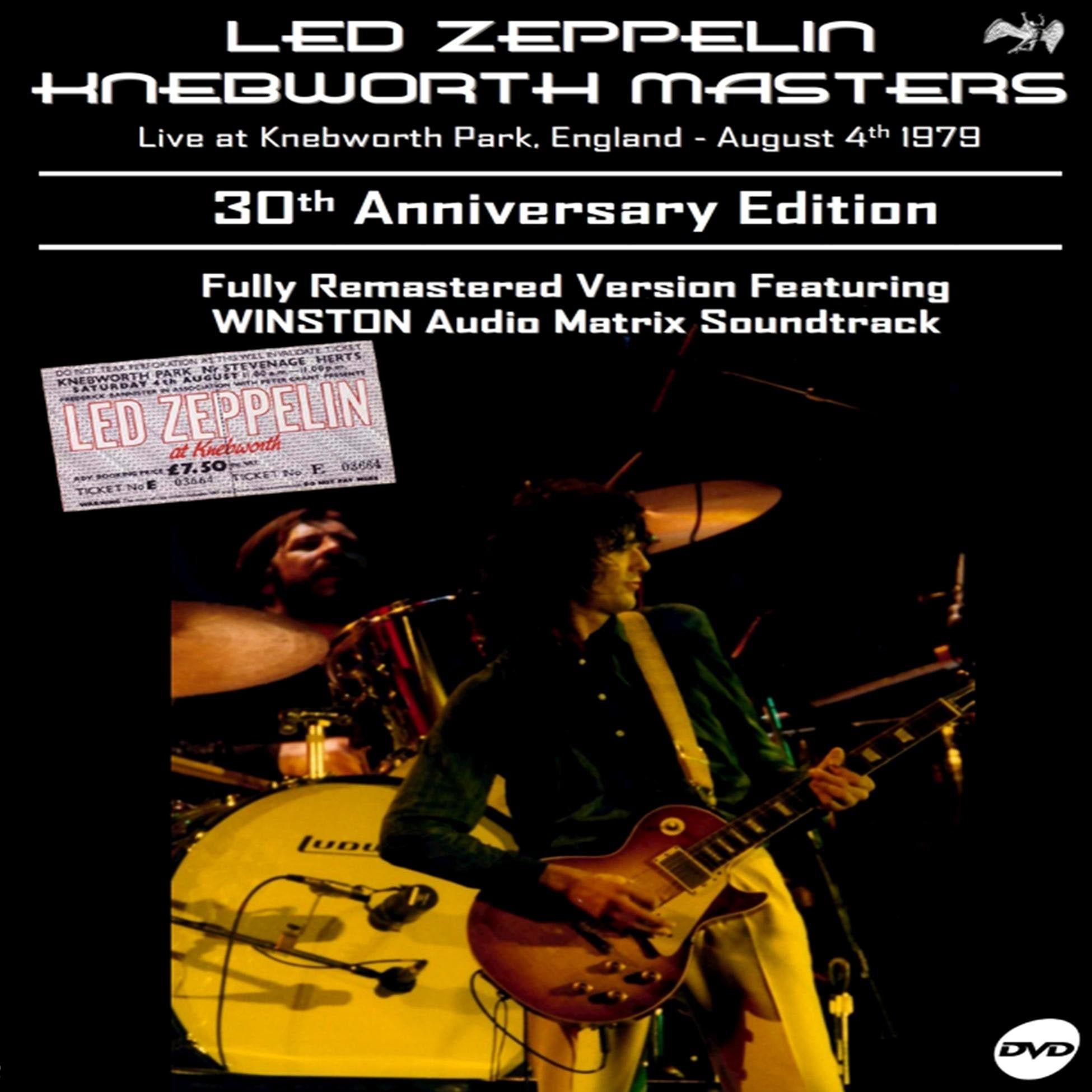 Led Zeppelin Knebworth Masters 30th Anniversary Edition 3 dvds