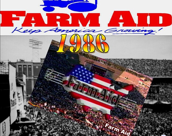 Farm Aid 1986 " Vaughan/Steppenwolf/Bon Jovi & More " 2 dvds/Only For Collectors Quality 8/10